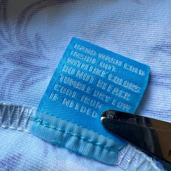 J. McLaughlin Size XS Blue Rue Pineapple Print Sleeveless Split Neck Shift Dress - Picture 4 of 13